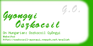 gyongyi oszkocsil business card
